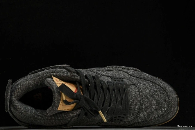 NRG Levis  Jordan Black 4 Levis Air AO2571-001 Denim Retro - 0503